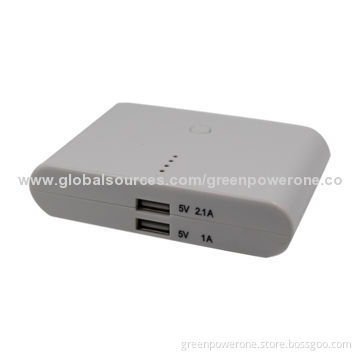 High-capacity 20,000mAh power banks with two USB output and non-working auto sleep function